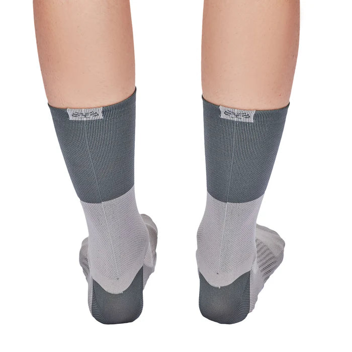 Media Ciclismo Bloques Gris Claro Gris Oscuro