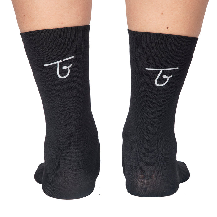 Media Ciclismo Reflectivo Negro TB