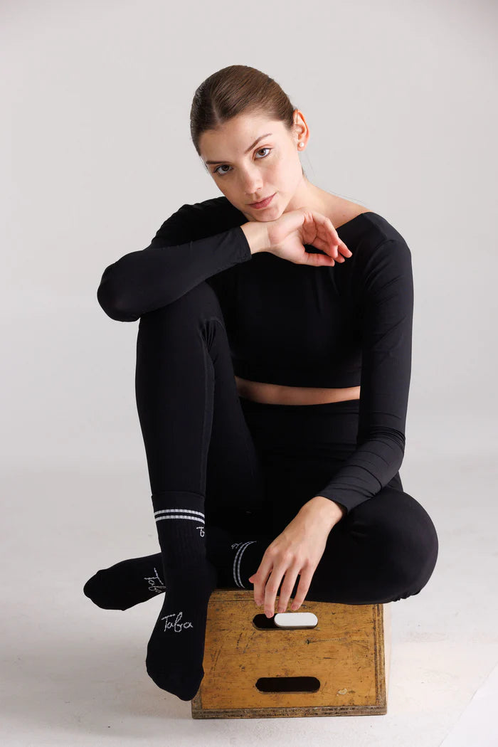 Media para Running y GYM 4" Negro