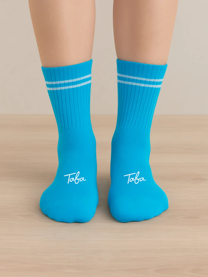 Media para Running y GYM 4" Turqueza