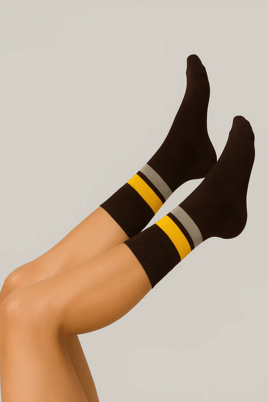 Media Ciclismo Bandas Cafe Kaki Amarillo