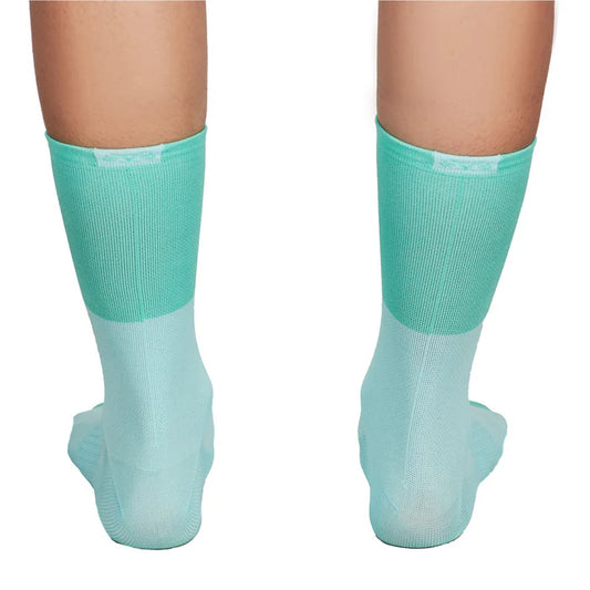 Media Ciclismo Bloques Azul Claro Menta