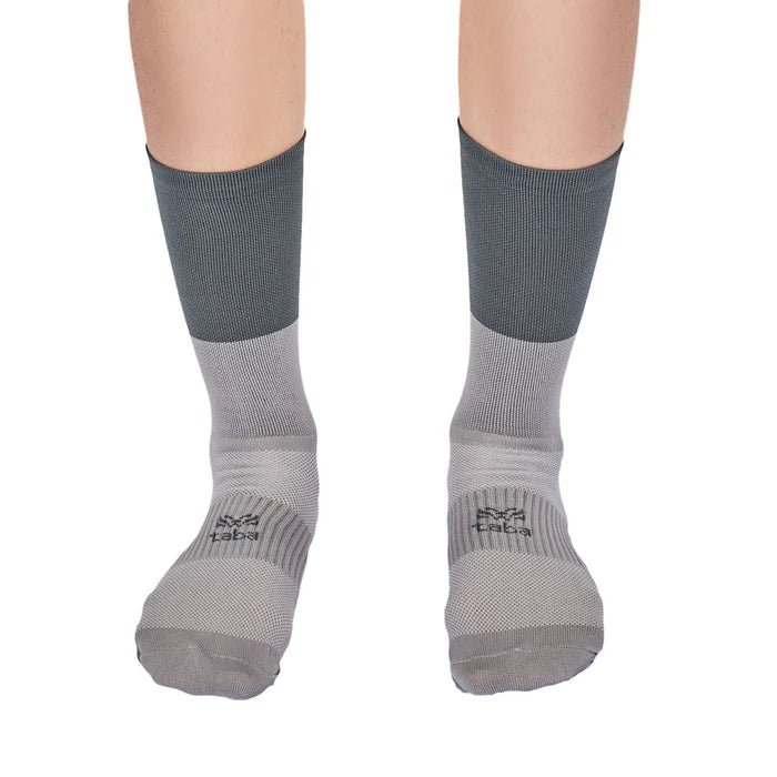 Media Ciclismo Bloques Gris Claro Gris Oscuro