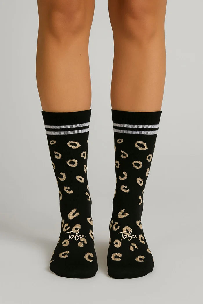 Media Ciclismo Negro Arabescos Kaki