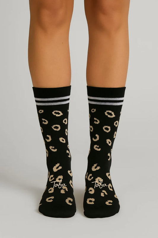 Media Ciclismo Negro Arabescos Kaki