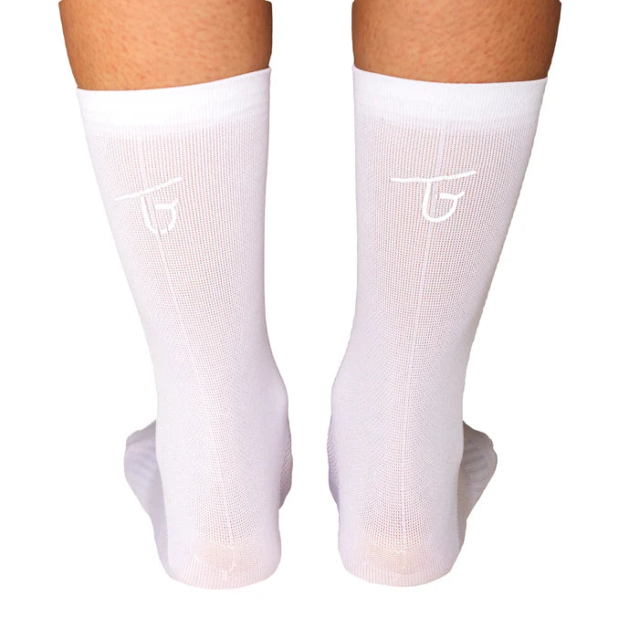 Media Ciclismo Reflectivo Blanco TB