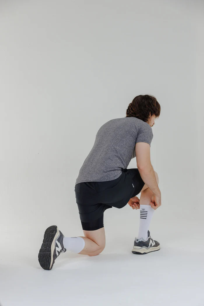 Media con Compresion Completa Blanca