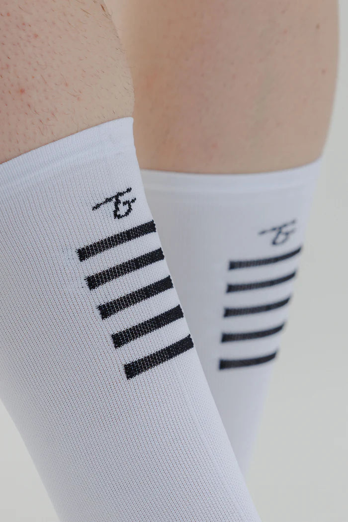 Media con Compresion Completa Blanca