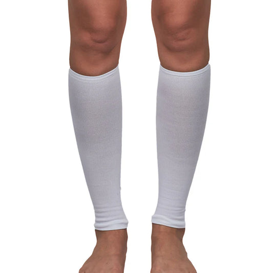 Media con Compresion Pantorrillera Blanco