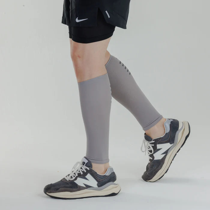 Media con Compresión Pantorrillera Gris Claro