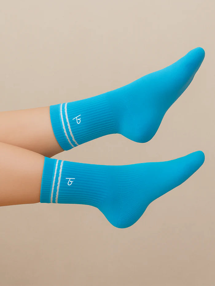 Media para Running y GYM 4" Turqueza